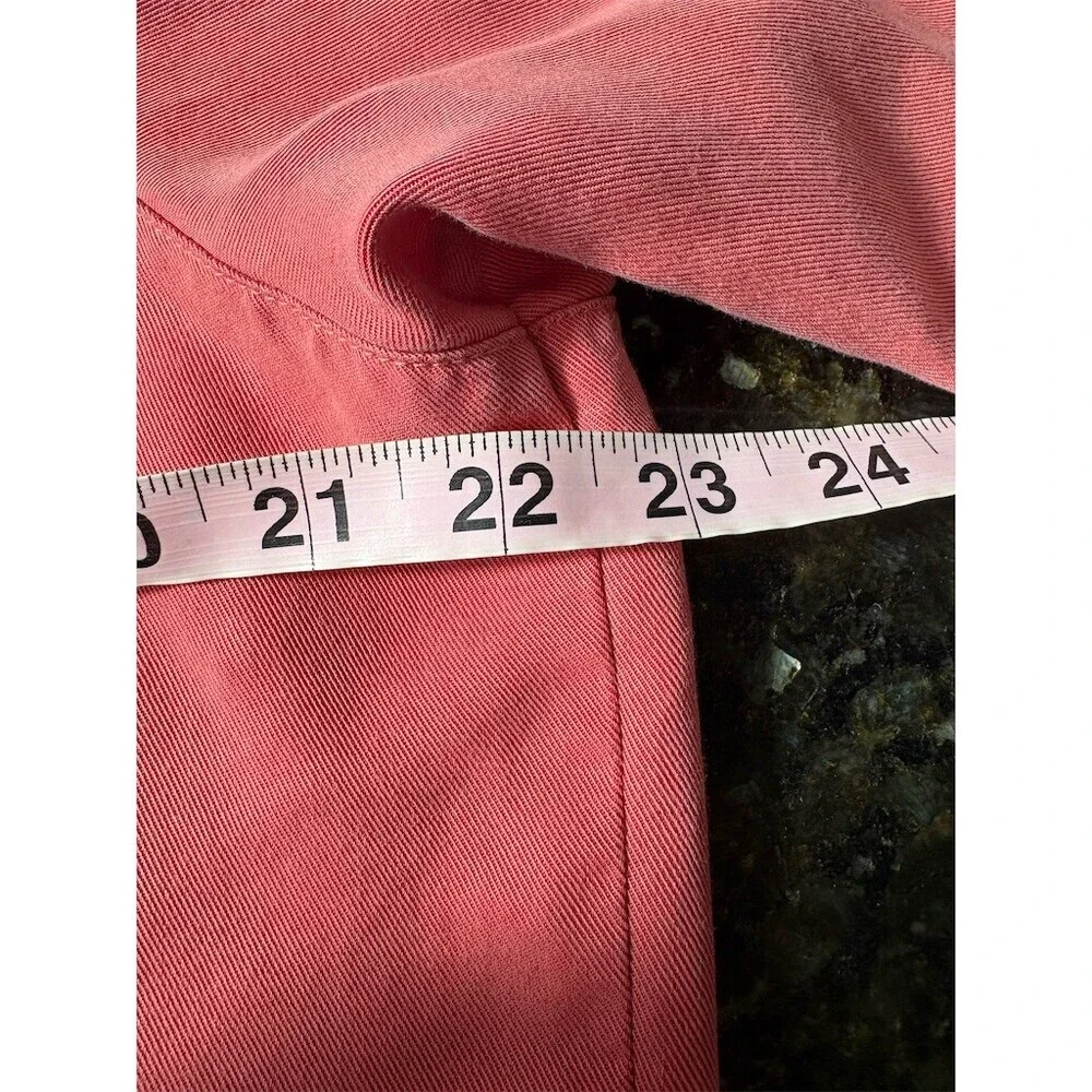 L.L.Bean Womens Button-Up Shirt Size L Mauve Pink Long Sleeve Collared - Picture 8 of 10